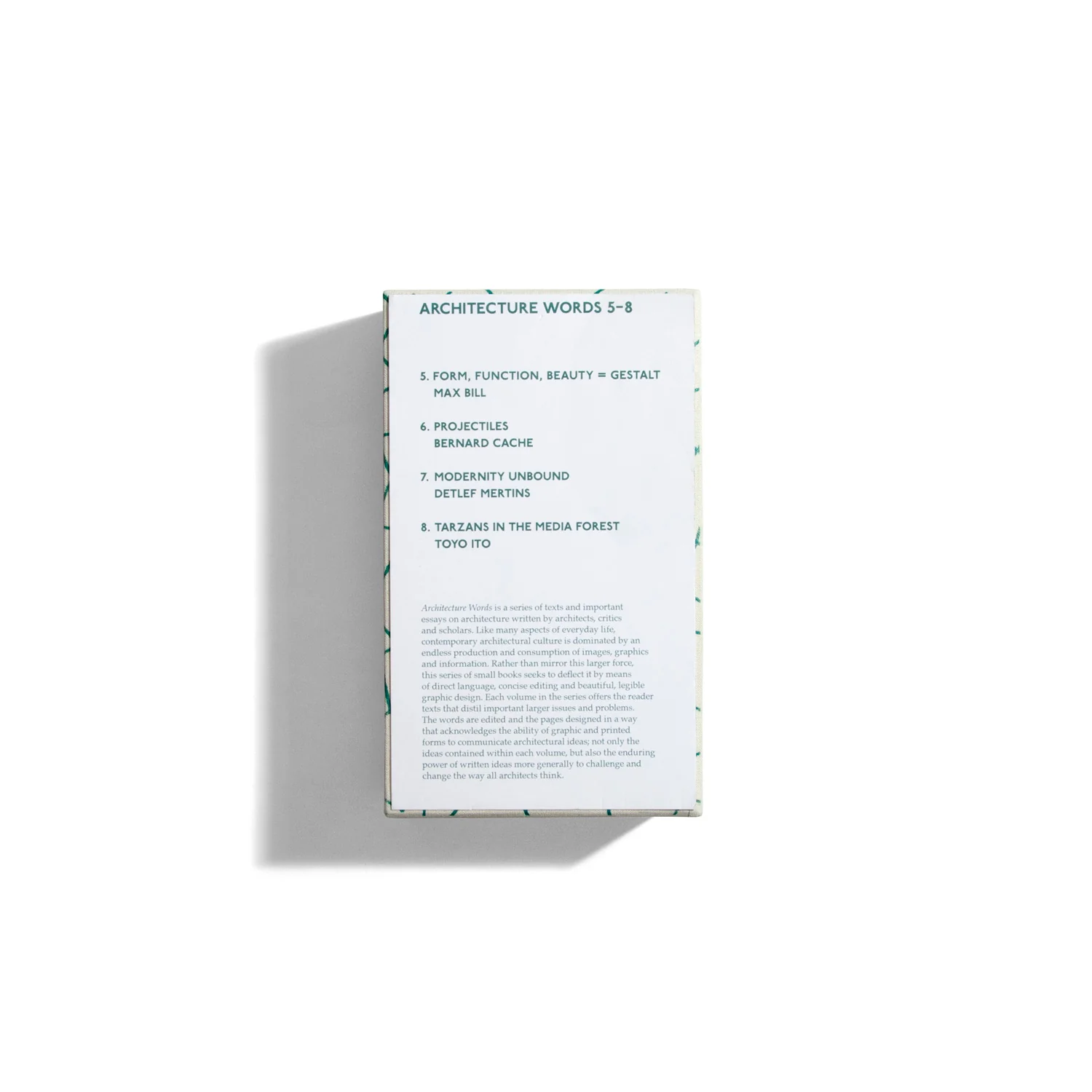Architecture Words #5-8 (Box Set) - Max Bill, Bernard Cache, Detlef Martins, Toyo Ito