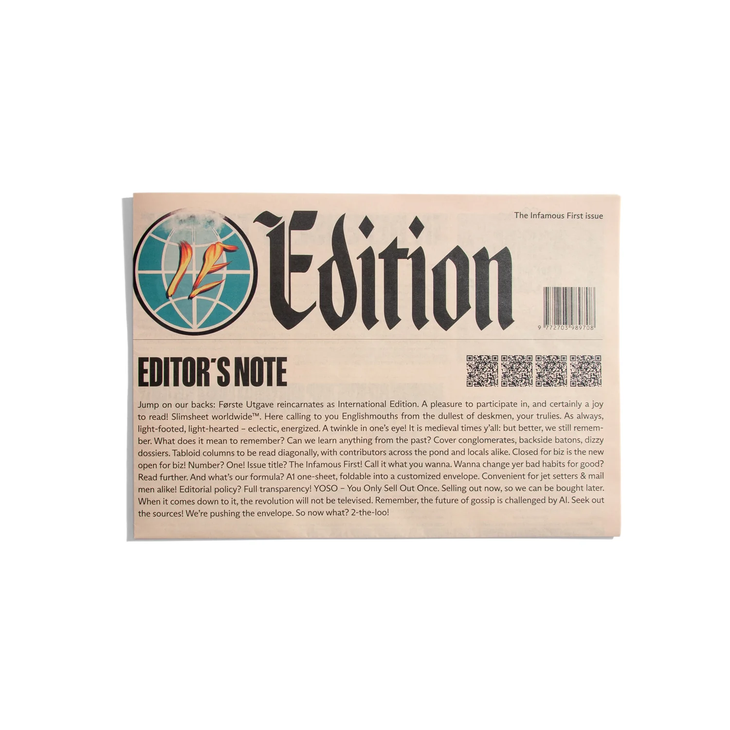 International Edition - The infamous first issue