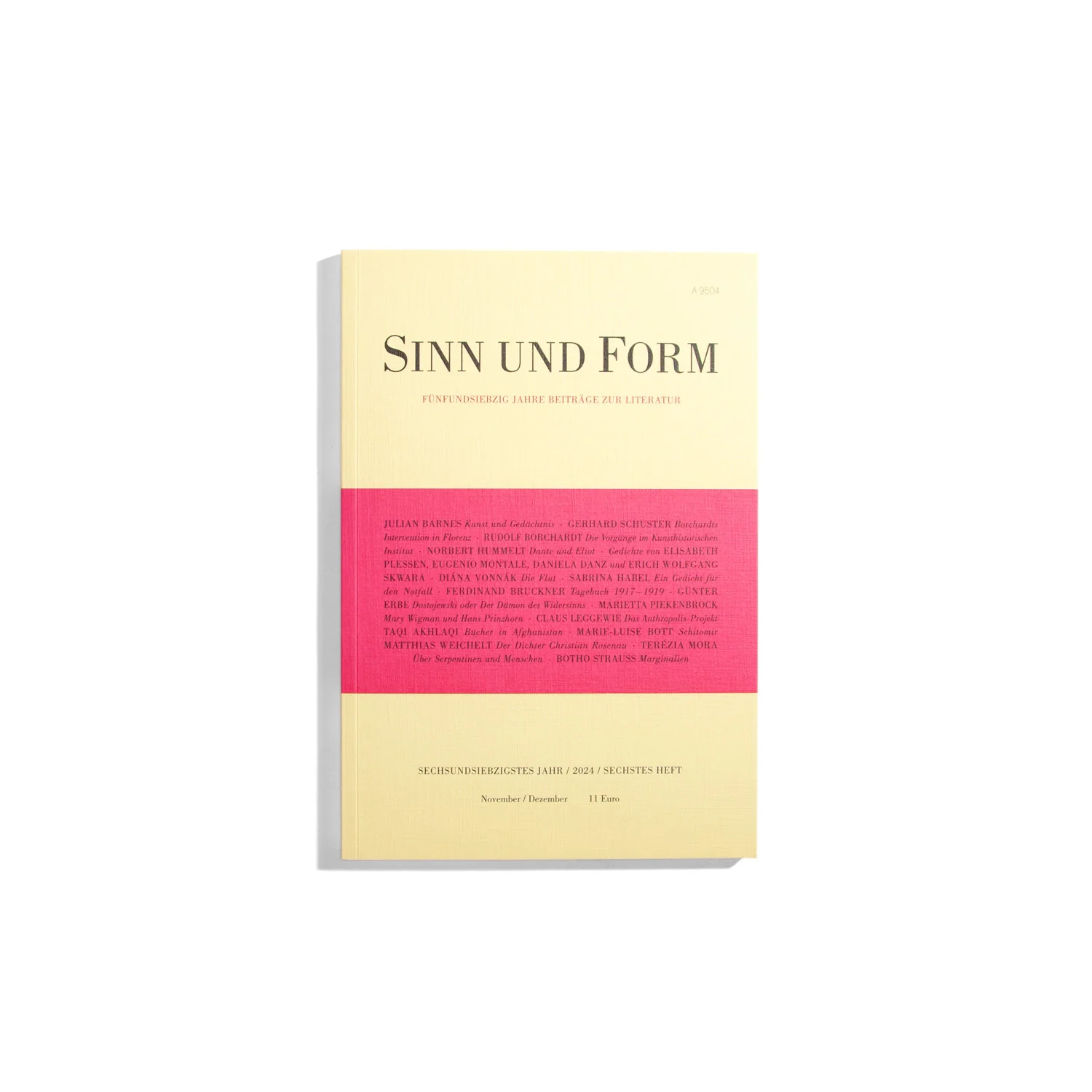 Sinn und Form Nov./ Dec. 2024